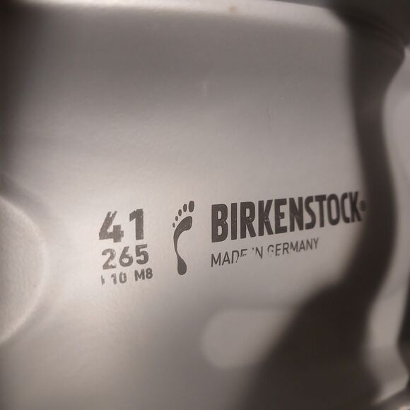 Birkenstock Silver Arizona EVA Sandals US L10/M8 EU 41 Narrow Waterproof Slide - Picture 7 of 8